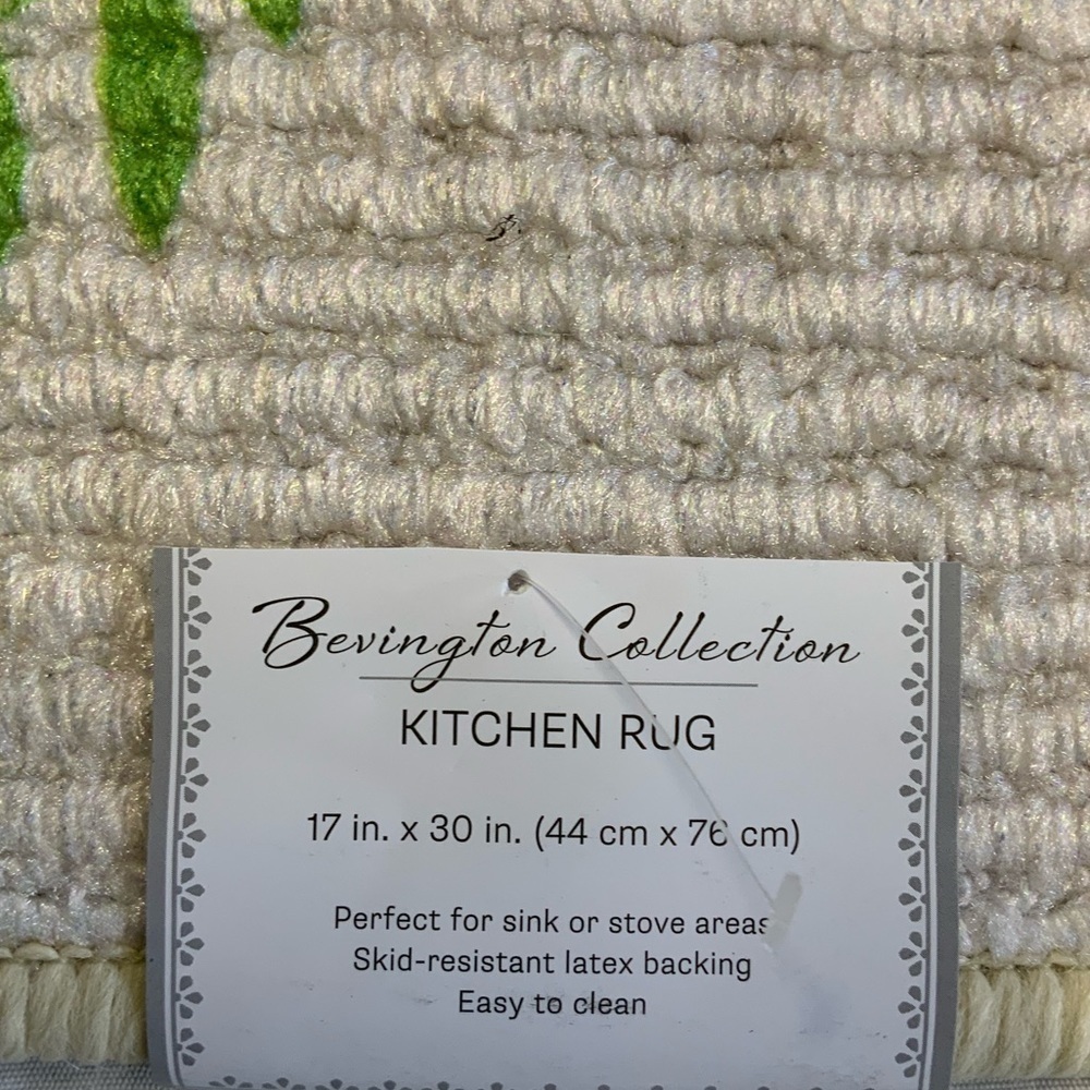 Apache Mills Floral Bless this Kitchen Mat Rectangle  Religious 17 X 30 in - Picture 2 of 9